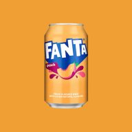   Fanta Peach USA - őszibarack ízű szénsavas amerikai üdítőital 355 ml
