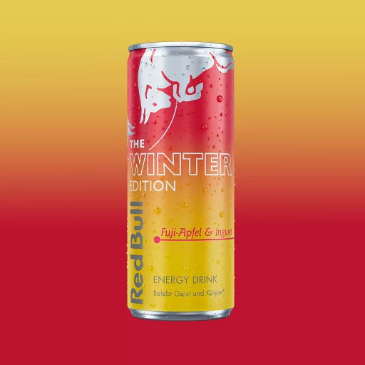 TAURINOS Red Bull The Winter Edition: fuji alma és gyömbér ízű energiaital 250 ml