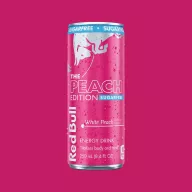   TAURINOS Red Bull The Peach Edition: White Peach SUGARFREE - fehér barack ízű cukormentes energiaital 250 ml